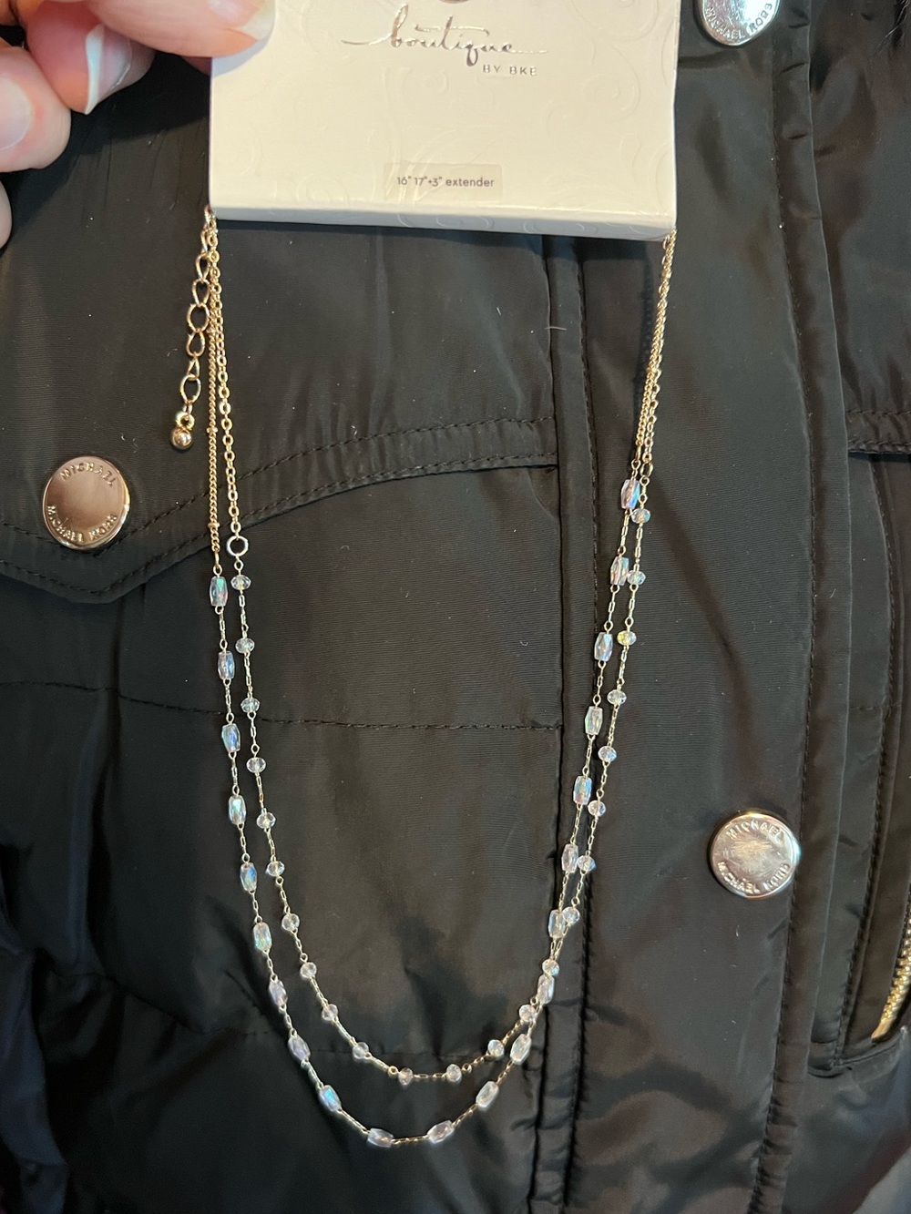 New! BKE Gold Necklace in Keepsake Bag